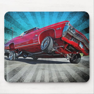 Mousepad Impala 1968 de Chevy do Lowrider do vermelho