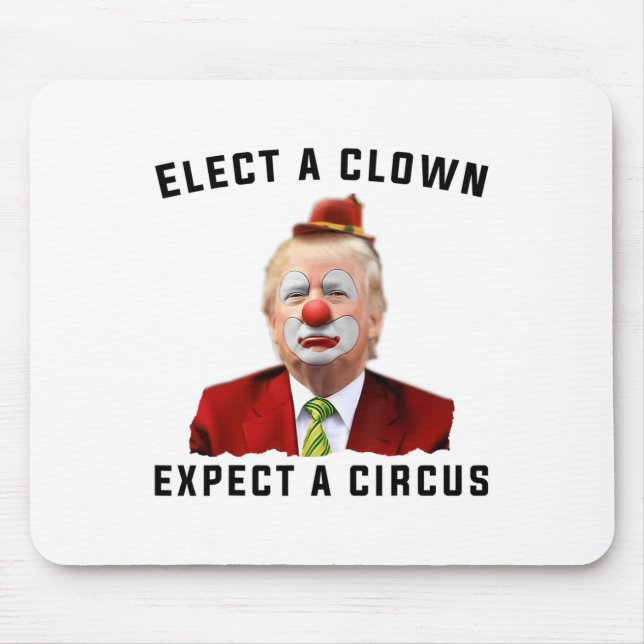 Mousepad Impeach Anti-Trump Eleve Um Palhaço Esperando Um C (Frente)