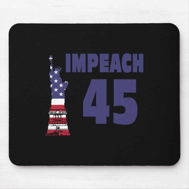Mousepad Impeachment 45 Anti-trump Senhora Liberdade Protes (Frente)