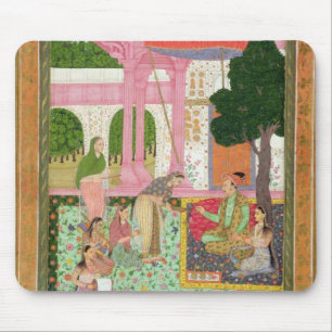 Mousepad Imperador Jahangir (1569-1627) com seu associado e