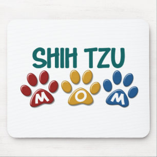 Mousepad Impressão 1 da pata da mamã de SHIH TZU