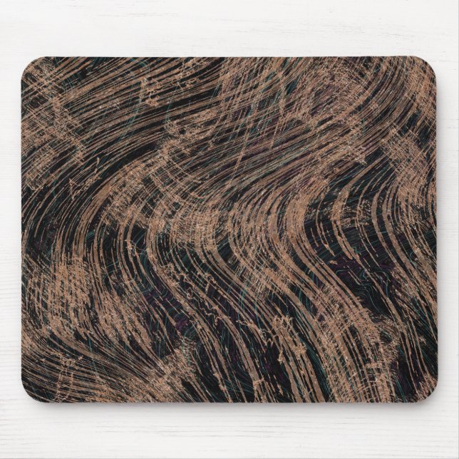 Mousepad Impressão Abstrato de mármore preto (Frente)
