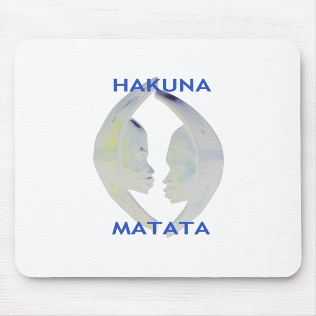 Mousepad Impressão africano Hakuna Matata Design (Frente)