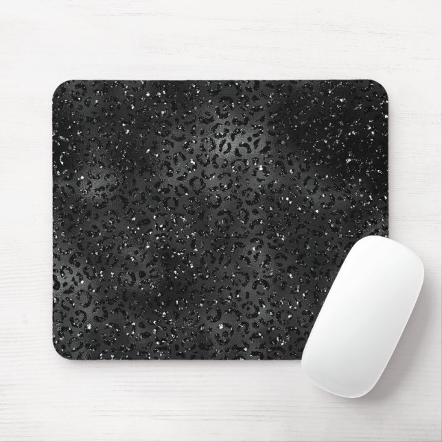 Mousepad Impressão animal-da-pele-branca-negra-leopardo-bra (Com mouse)