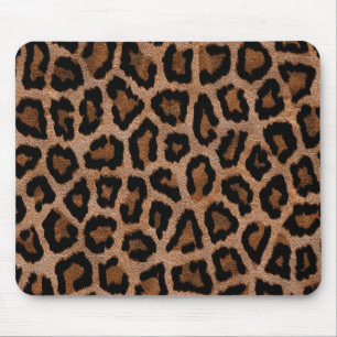 Mousepad Impressão animal do leopardo peludo