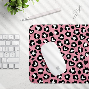 Mousepad Impressão Animal, Leopardo Rosa, Manchas de Chita,