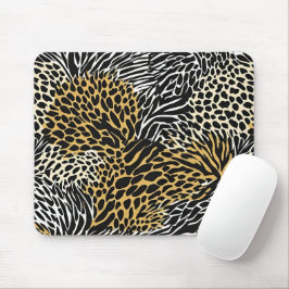 Mousepad Impressão animal mista Zebra Leopard Tiger Mistura