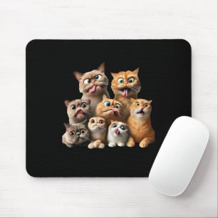 Mousepad impressão artística de gato engraçado