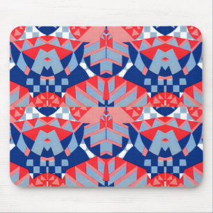 Mousepad impressão branco e azul vermelho nº 1