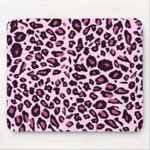 Mousepad Impressão cor-de-rosa do leopardo