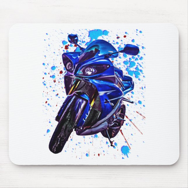 Mousepad Impressão da arte de Yamaha YZF R1 (Frente)
