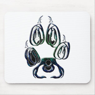 Mousepad Impressão da pata do lobo