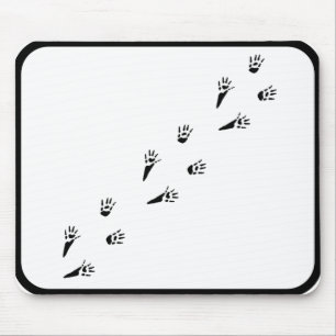 Mousepad Impressão da pata do rato - tapete do rato