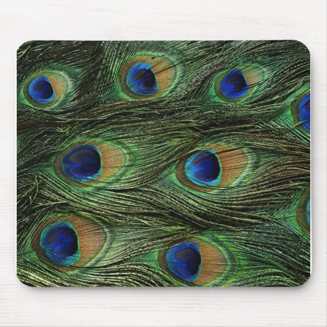 Mousepad Impressão da pena do pavão (Frente)