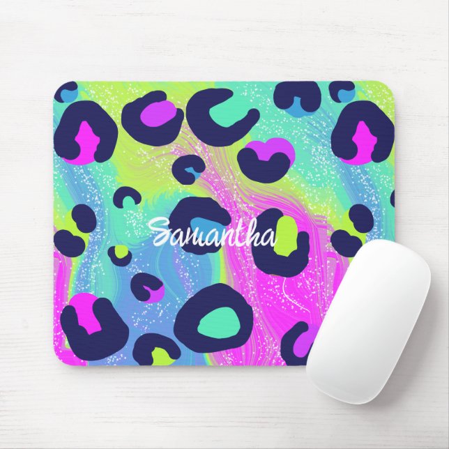 Mousepad Impressão de arco-íris colorido (Com mouse)