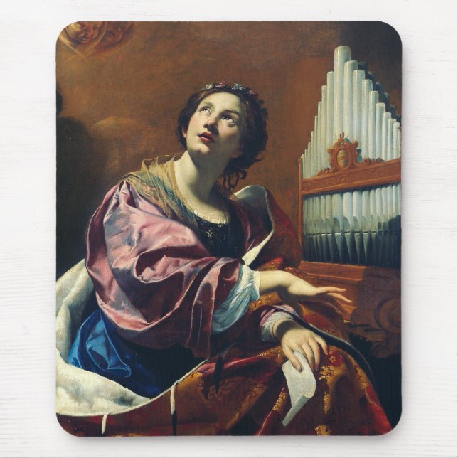 Mousepad Impressão de Arte "Concerto Celestial" Saint Cecil (Frente)