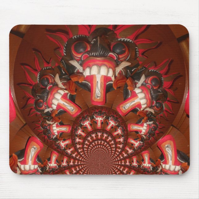 Mousepad Impressão de Arte da Língua Caleidoscópio (Frente)