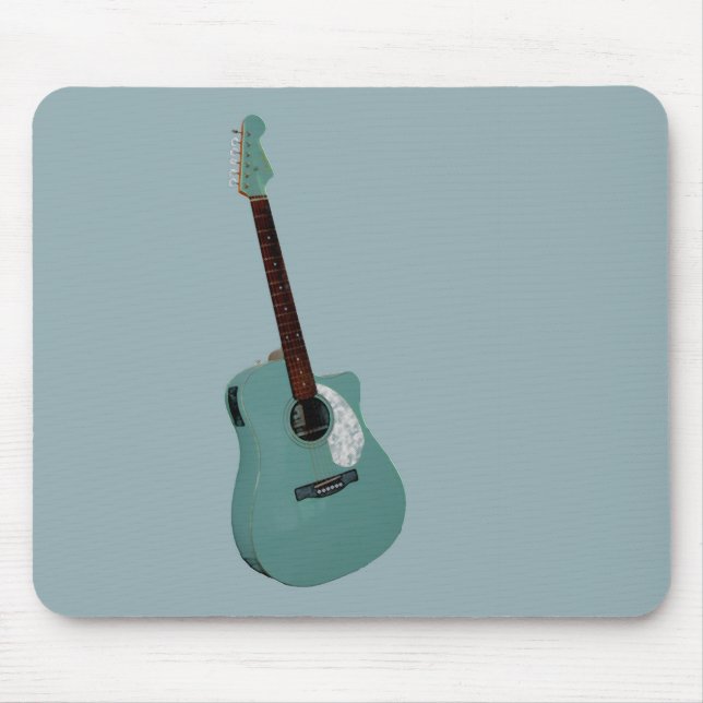 Mousepad Impressão de arte de guitarra (Frente)