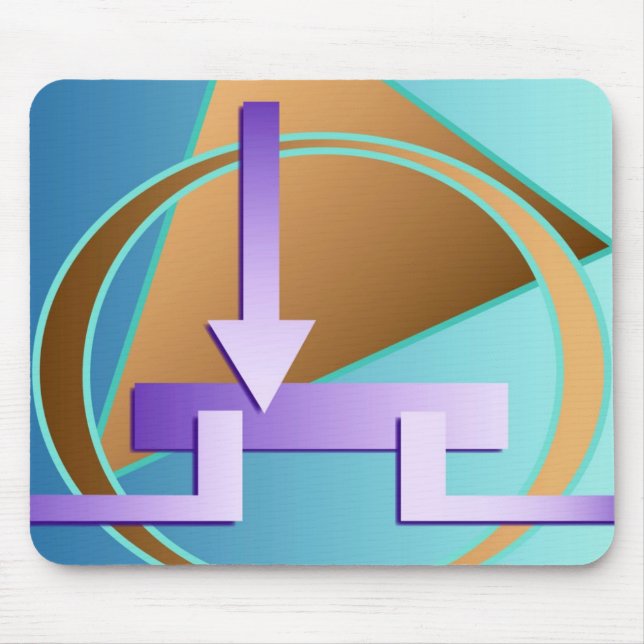 Mousepad impressão de arte digital "Diagrama de Circuito" (Frente)