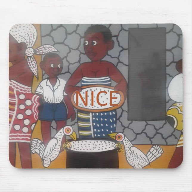 Mousepad Impressão de Arte sobre Estilo de Vida Tradicional (Frente)