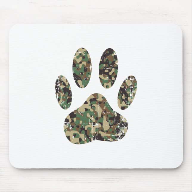 Mousepad Impressão de Cachorro de Camo Distante (Frente)