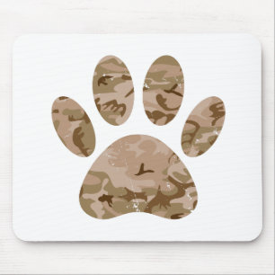 Mousepad Impressão de Canais de Cães do Deserto Desertado