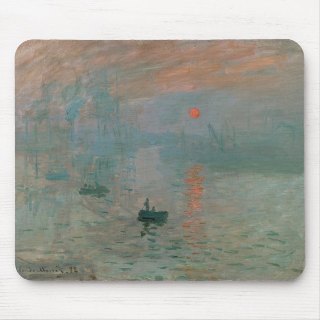 Mousepad Impressão de Claude Monet Surgimento do Sol (levan (Frente)
