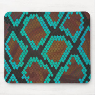 Mousepad Impressão de Cobra Marrom e Verde