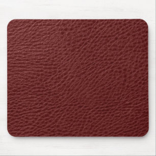 Mousepad Impressão de Couro Vermelho Escuro