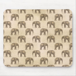 Mousepad Impressão de Elefante de Bela Espécie de Trendênci