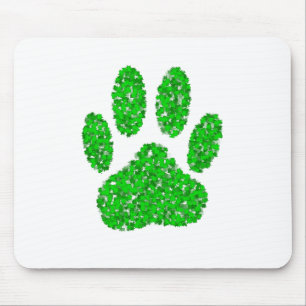 Mousepad Impressão de Folhagem Verde