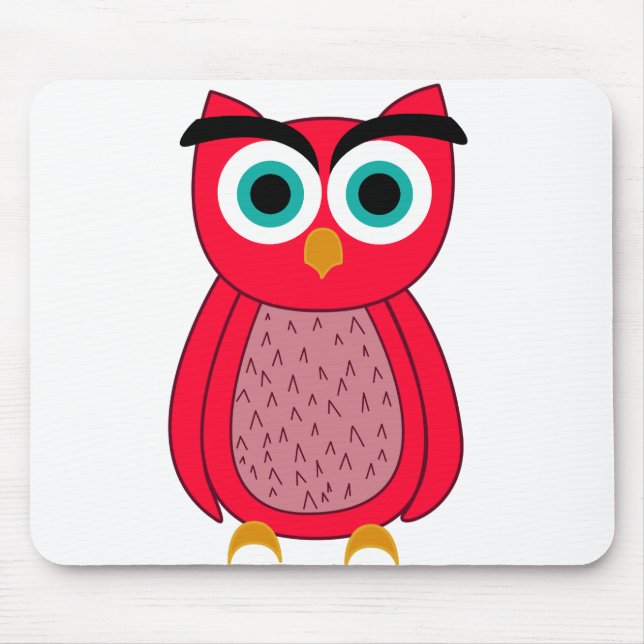 Mousepad Impressão de Foto de Coruja (Frente)