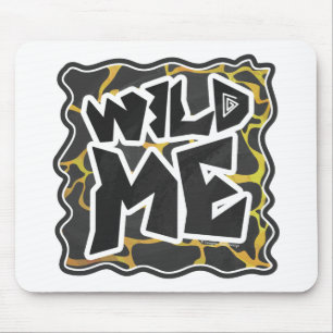 Mousepad Impressão de Girafa Preto e Amarelo