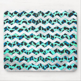 Mousepad Impressão de Leopard Black and Teal