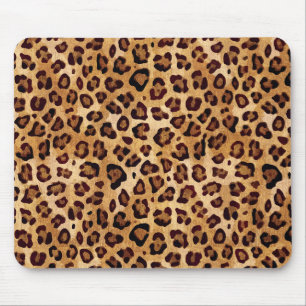 Mousepad Impressão de Leopard de Textura Rústica