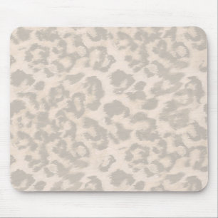 Mousepad Impressão de leopardo bege.