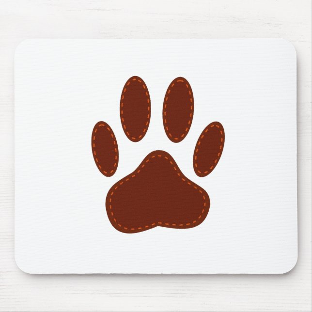 Mousepad Impressão de Pata de Cachorro com Título (Frente)