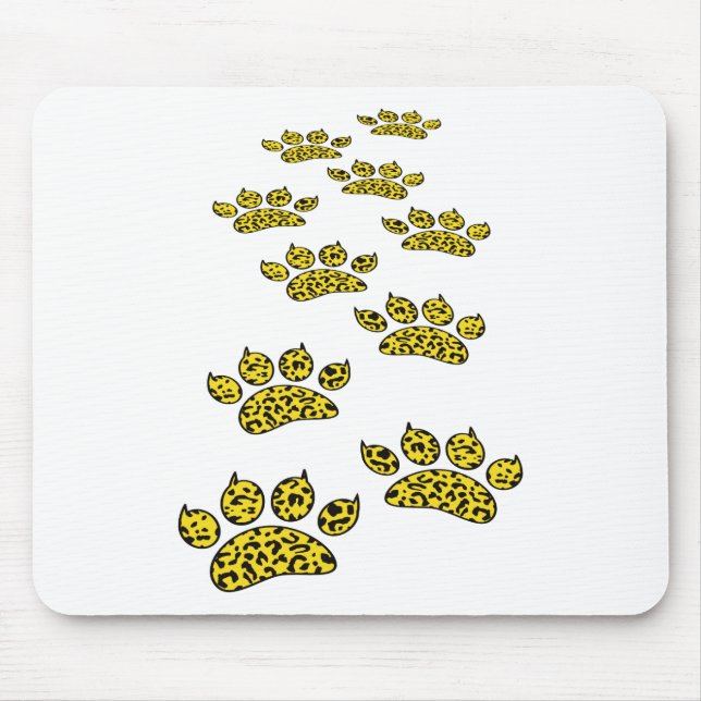 Mousepad Impressão de Pata Leopardo (Frente)