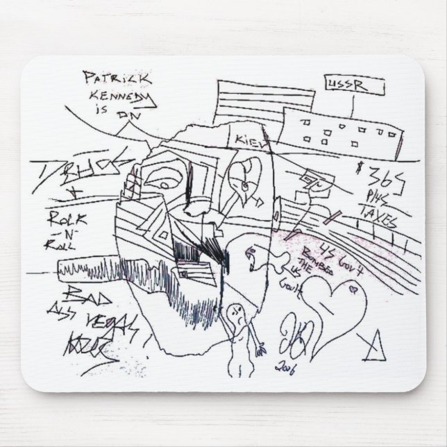 Mousepad impressão de Patrick Kennedy (Frente)