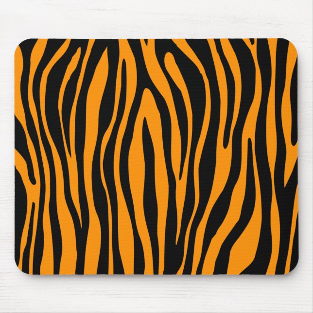 Mousepad Impressão de Princeton Orange Zebra (Frente)
