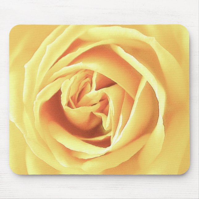 Mousepad Impressão de rosa amarela (Frente)