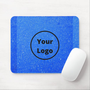 Mousepad Impressão de superfície bruta azul de logotipo p