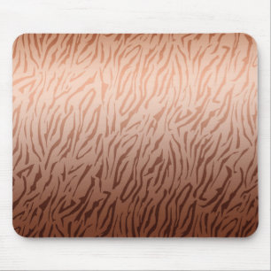 Mousepad Impressão de Tigre de Ombre de Bronze Dourado