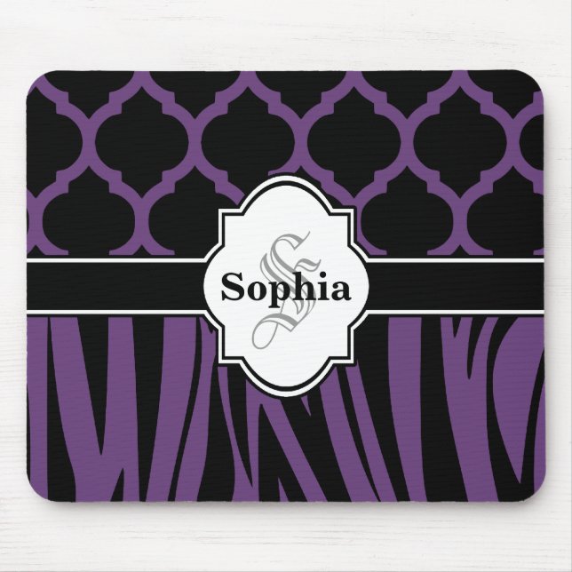 Mousepad Impressão de Zebra Cuja Mama é Perfeita (Frente)