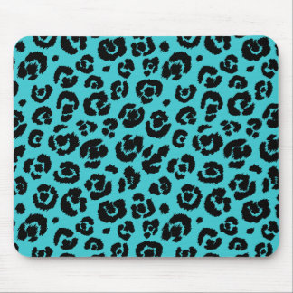Mousepad Impressão do Leopardo Azul Turquesa