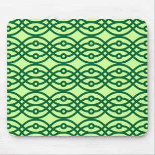 Mousepad Impressão do quimono, claro & verde escuro