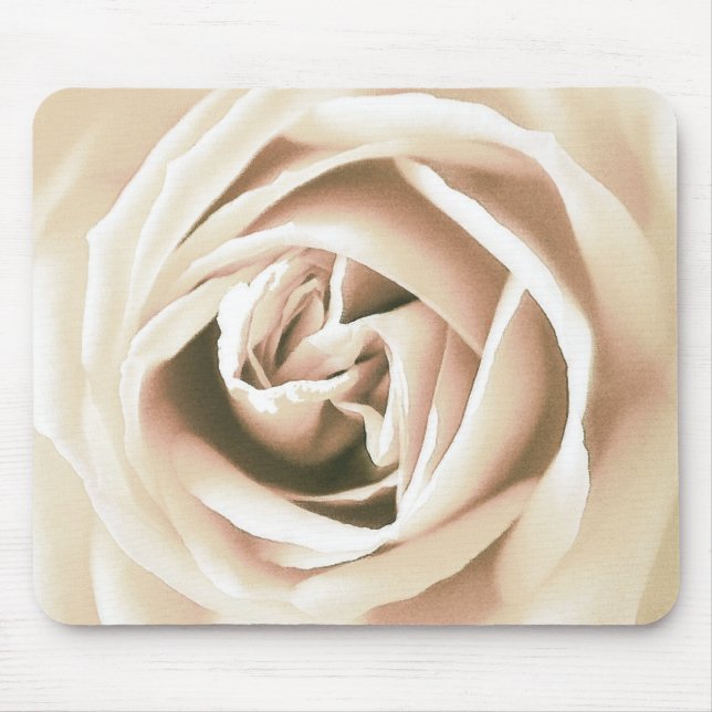 Mousepad Impressão do rosa branco (Frente)