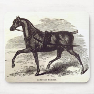 Mousepad impressão do século 19 Um cavalo de galeria inglês