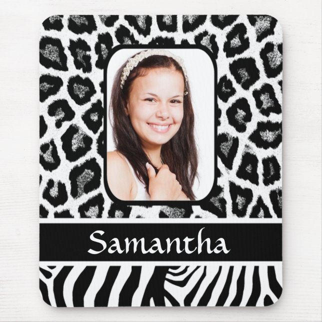 Mousepad Impressão em branco e preto (Frente)