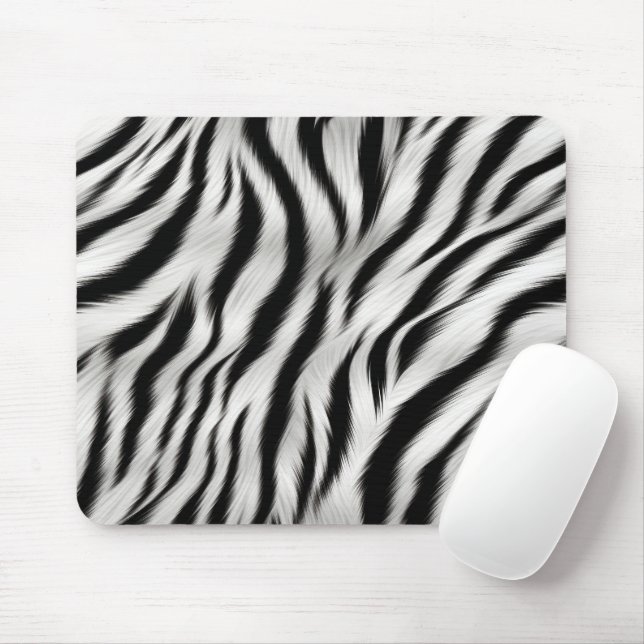 Mousepad Impressão em Safari - Impressão em Zebra Branca Ne (Com mouse)